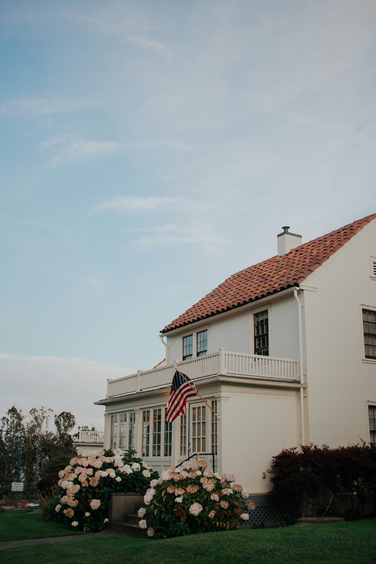 House with white picket fence