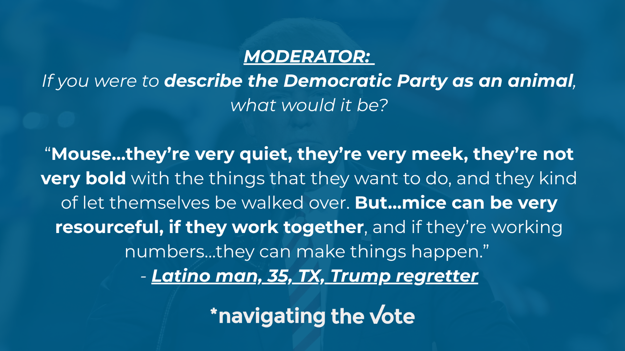 20261014 Latino Man TX Trump Regretter Quote Graphic